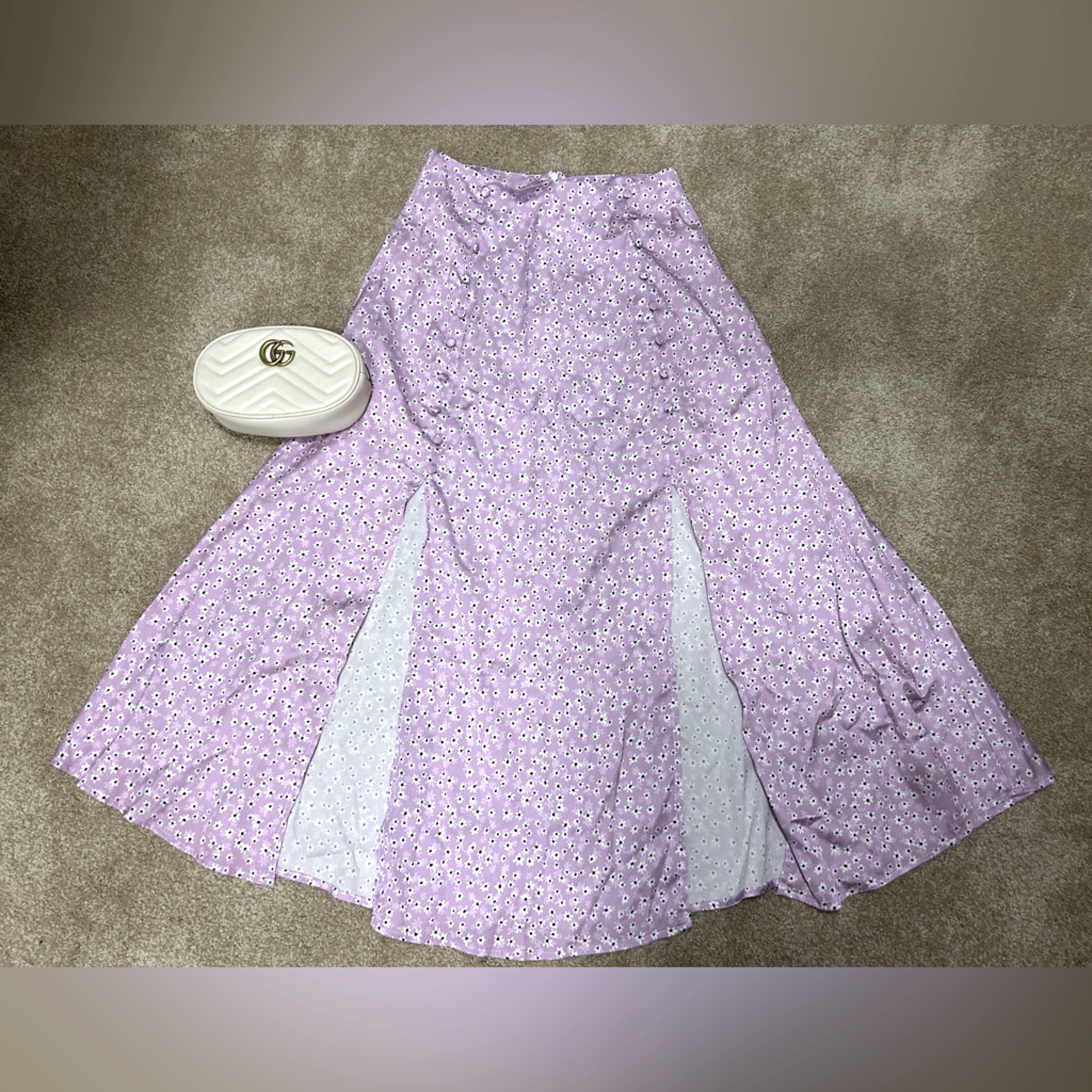 Lavender Split Skirt
